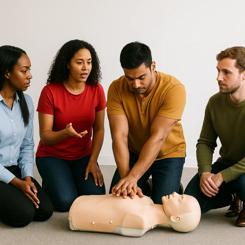 Hero banner for 3-day First Aid at Work course in Hemel Hempstead by Hurak – Level 3 workplace course with HSE-approved certificate valid for 3 years
